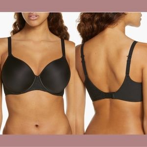 NEW $78 Chantelle Lingerie [ 38H US ] Comfort Chic Back-Smoothing‎ Bra Black